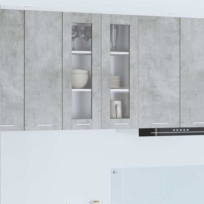 Závěsná Skříňka Betonově Šedá 60 X 31 X 80 Cm Kompozitní Dřevo