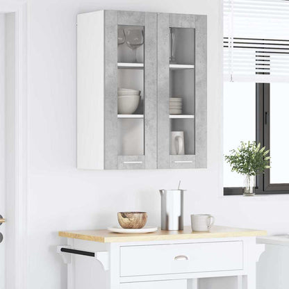 Závěsná Skříňka Betonově Šedá 60 X 31 X 80 Cm Kompozitní Dřevo