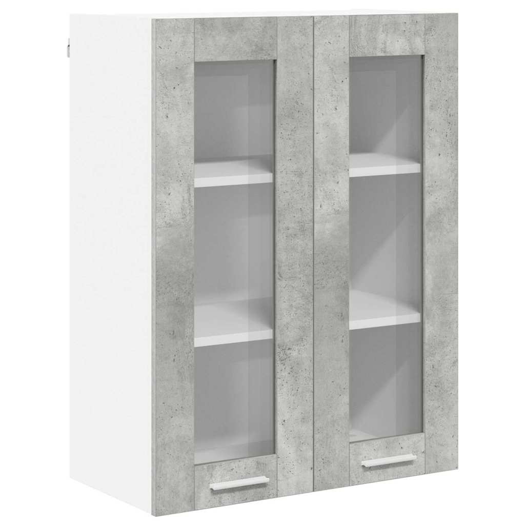 Závěsná Skříňka Betonově Šedá 60 X 31 X 80 Cm Kompozitní Dřevo