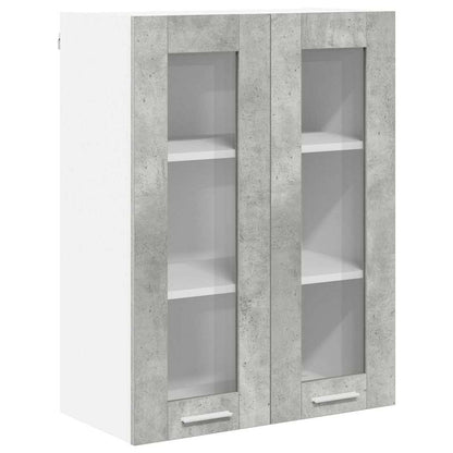 Závěsná Skříňka Betonově Šedá 60 X 31 X 80 Cm Kompozitní Dřevo