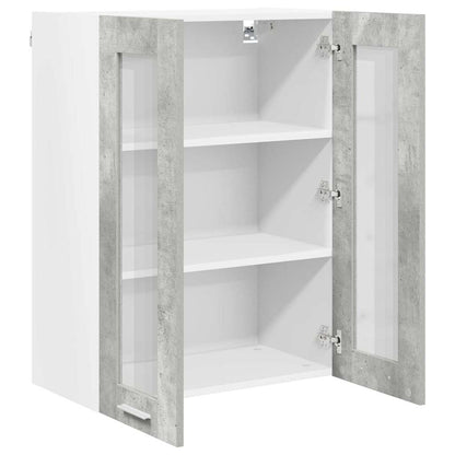 Závěsná Skříňka Betonově Šedá 60 X 31 X 80 Cm Kompozitní Dřevo