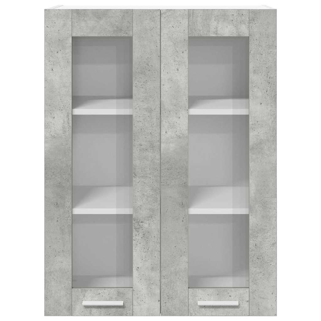 Závěsná Skříňka Betonově Šedá 60 X 31 X 80 Cm Kompozitní Dřevo