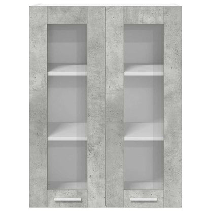 Závěsná Skříňka Betonově Šedá 60 X 31 X 80 Cm Kompozitní Dřevo