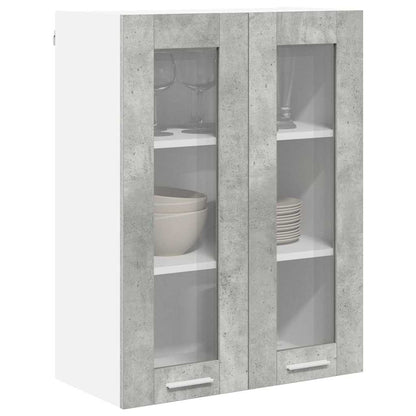 Závěsná Skříňka Betonově Šedá 60 X 31 X 80 Cm Kompozitní Dřevo