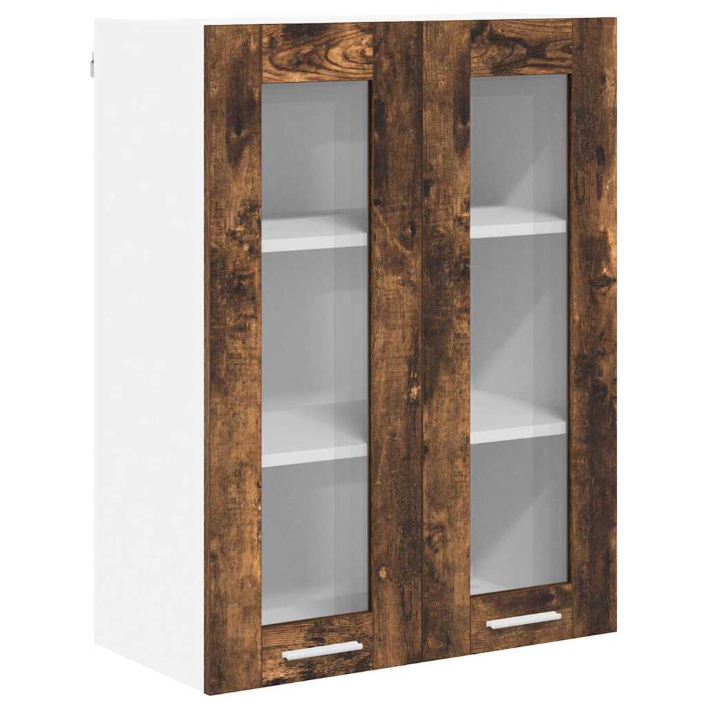 Závěsná Skříňka Kouřový Dub 60 X 31 X 80 Cm Kompozitní Dřevo