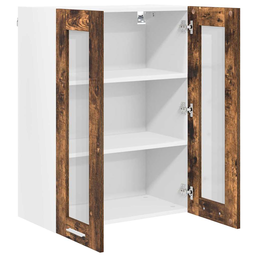 Závěsná Skříňka Kouřový Dub 60 X 31 X 80 Cm Kompozitní Dřevo
