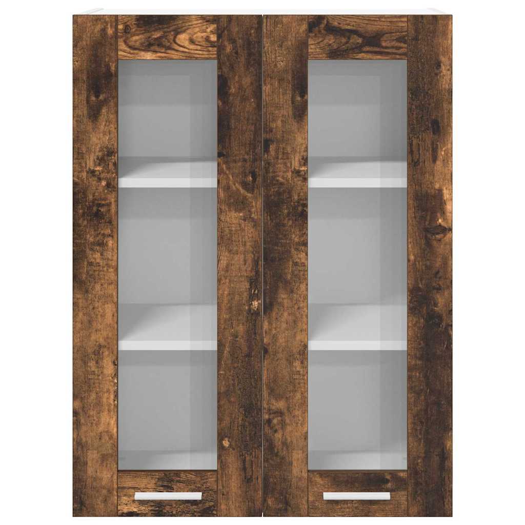 Závěsná Skříňka Kouřový Dub 60 X 31 X 80 Cm Kompozitní Dřevo