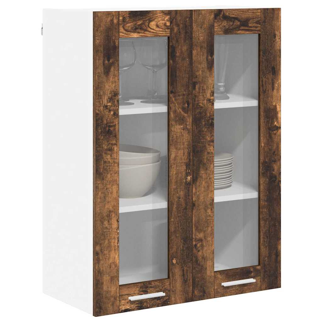 Závěsná Skříňka Kouřový Dub 60 X 31 X 80 Cm Kompozitní Dřevo