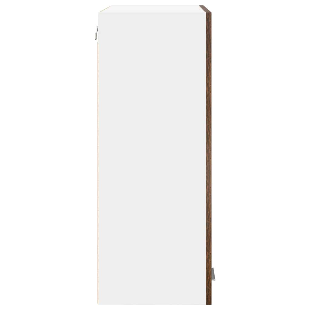 Závěsná Skříňka Kouřový Dub 60 X 31 X 80 Cm Kompozitní Dřevo