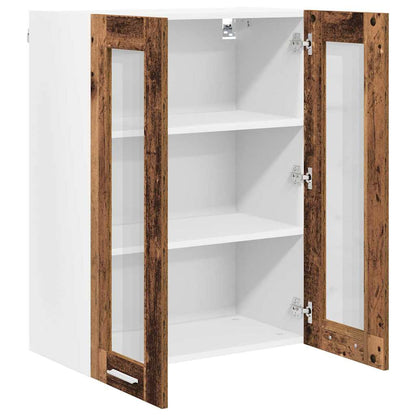 Závěsná Skříňka Staré Dřevo 60 X 31 X 80 Cm Kompozitní Dřevo