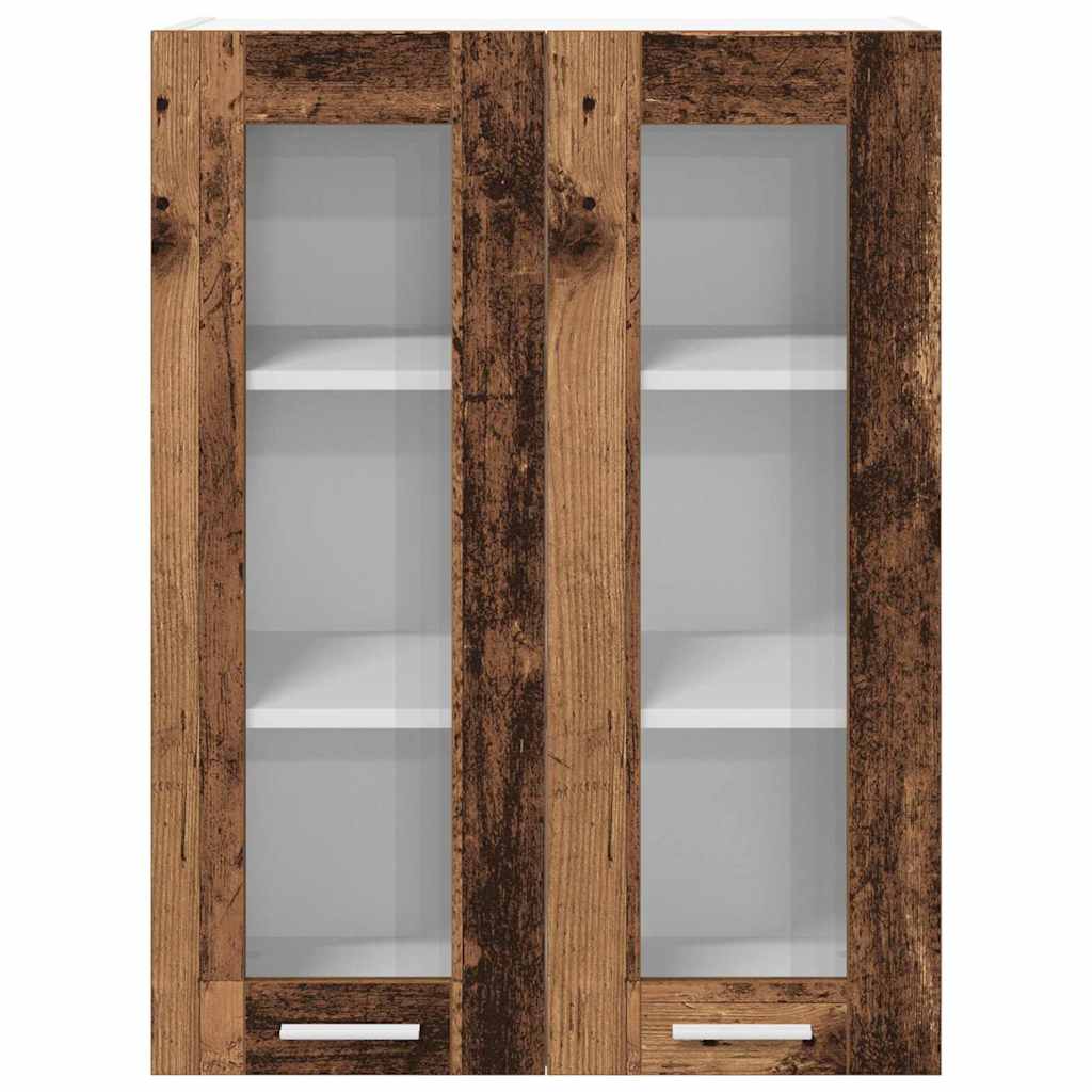 Závěsná Skříňka Staré Dřevo 60 X 31 X 80 Cm Kompozitní Dřevo
