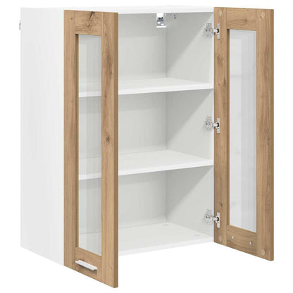 Závěsná Skříňka Artisanový Dub 60 X 31 X 80 Cm Kompozitní Dřevo