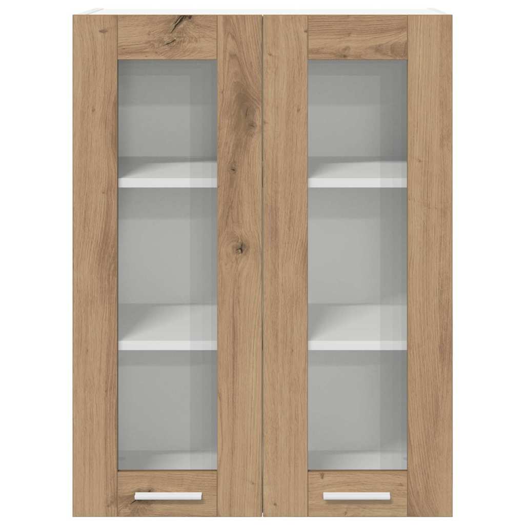 Závěsná Skříňka Artisanový Dub 60 X 31 X 80 Cm Kompozitní Dřevo