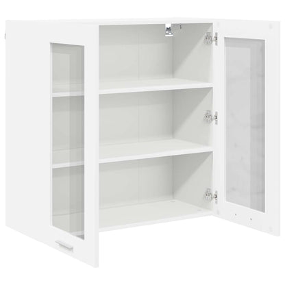 Závěsná Skříňka Bílá 80 X 31 X 80 Cm Kompozitní Dřevo