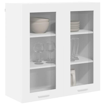 Závěsná Skříňka Bílá 80 X 31 X 80 Cm Kompozitní Dřevo
