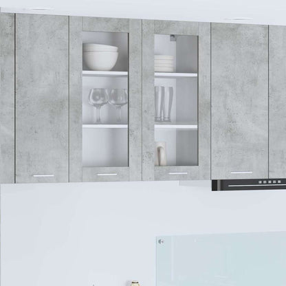 Závěsná Skříňka Betonově Šedá 80 X 31 X 80 Cm Kompozitní Dřevo