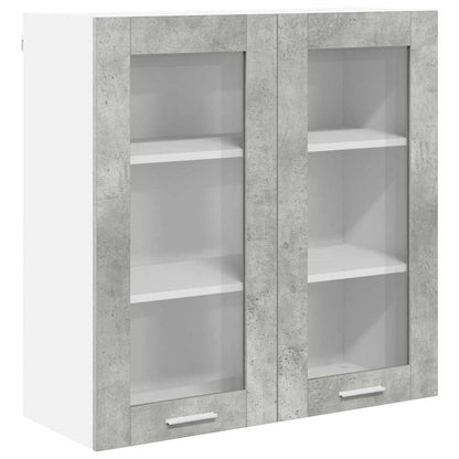 Závěsná Skříňka Betonově Šedá 80 X 31 X 80 Cm Kompozitní Dřevo