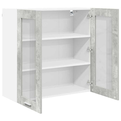 Závěsná Skříňka Betonově Šedá 80 X 31 X 80 Cm Kompozitní Dřevo