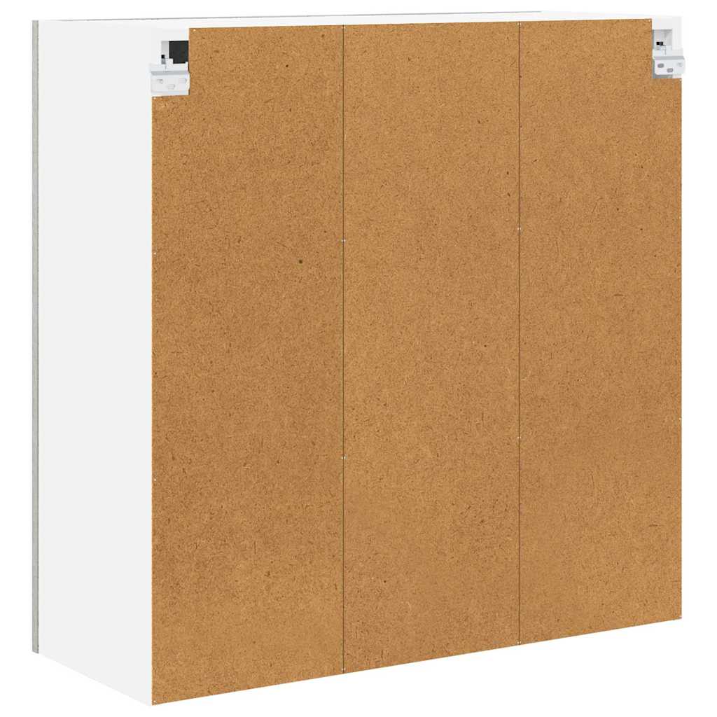 Závěsná Skříňka Betonově Šedá 80 X 31 X 80 Cm Kompozitní Dřevo