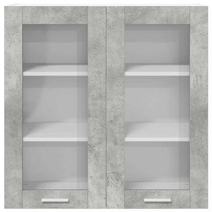 Závěsná Skříňka Betonově Šedá 80 X 31 X 80 Cm Kompozitní Dřevo