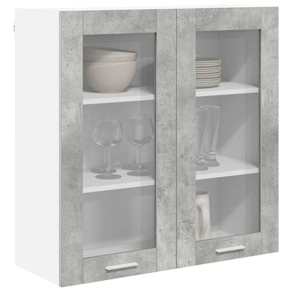 Závěsná Skříňka Betonově Šedá 80 X 31 X 80 Cm Kompozitní Dřevo