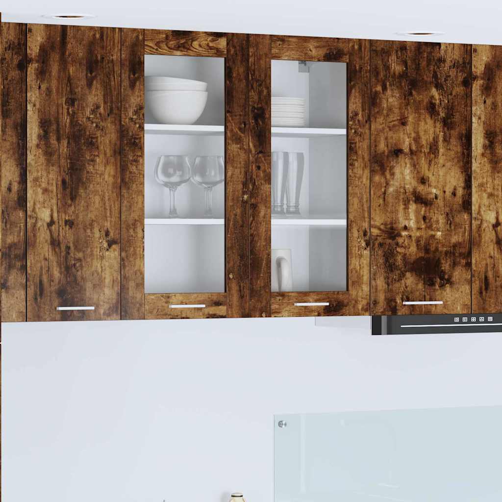 Závěsná Skříňka Kouřový Dub 80 X 31 X 80 Cm Kompozitní Dřevo