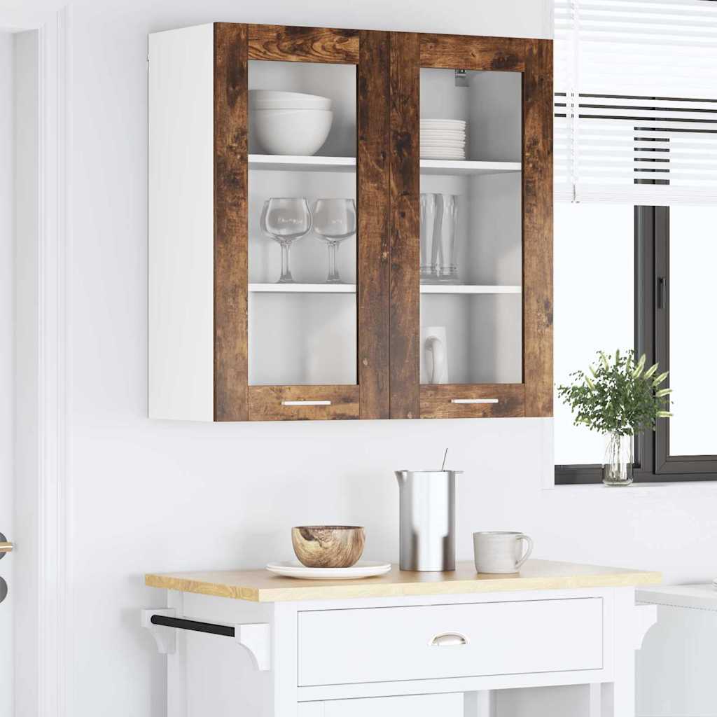 Závěsná Skříňka Kouřový Dub 80 X 31 X 80 Cm Kompozitní Dřevo
