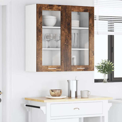 Závěsná Skříňka Kouřový Dub 80 X 31 X 80 Cm Kompozitní Dřevo