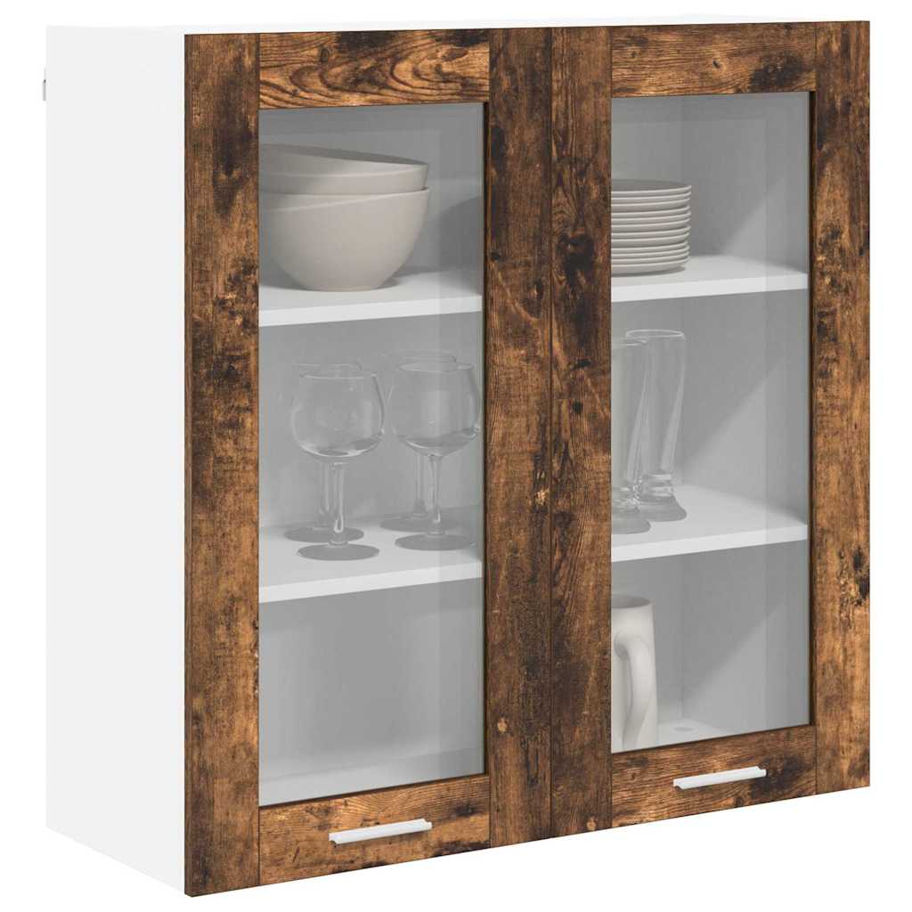 Závěsná Skříňka Kouřový Dub 80 X 31 X 80 Cm Kompozitní Dřevo