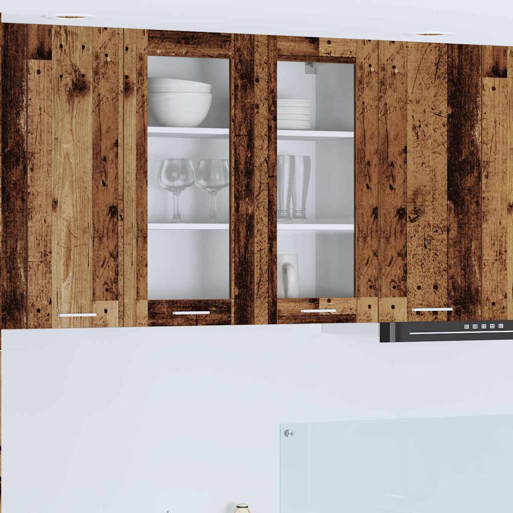 Závěsná Skříňka Staré Dřevo 80 X 31 X 80 Cm Kompozitní Dřevo