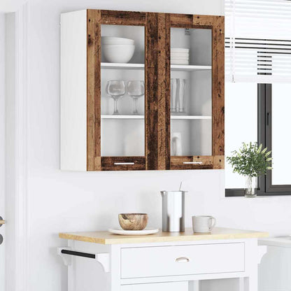 Závěsná Skříňka Staré Dřevo 80 X 31 X 80 Cm Kompozitní Dřevo