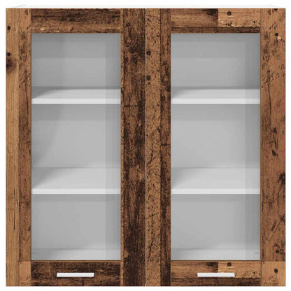 Závěsná Skříňka Staré Dřevo 80 X 31 X 80 Cm Kompozitní Dřevo