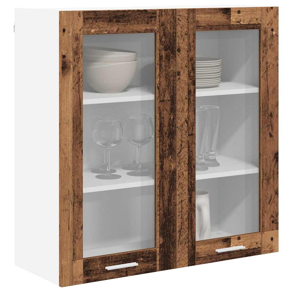 Závěsná Skříňka Staré Dřevo 80 X 31 X 80 Cm Kompozitní Dřevo
