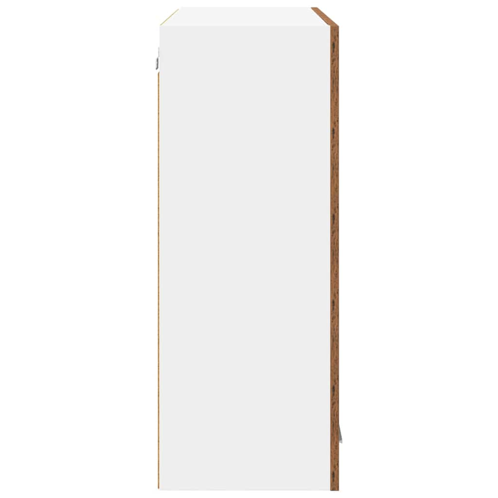 Závěsná Skříňka Staré Dřevo 80 X 31 X 80 Cm Kompozitní Dřevo