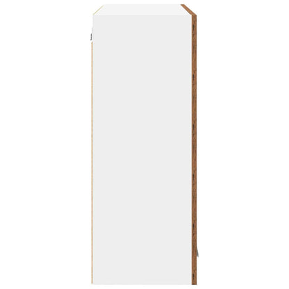 Závěsná Skříňka Staré Dřevo 80 X 31 X 80 Cm Kompozitní Dřevo