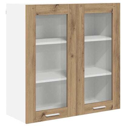 Závěsná Skříňka Artisanový Dub 80 X 31 X 80 Cm Kompozitní Dřevo