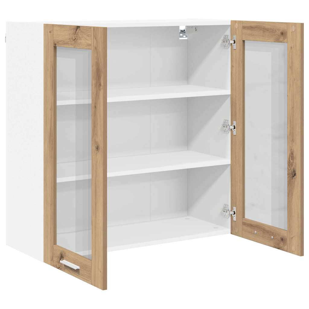 Závěsná Skříňka Artisanový Dub 80 X 31 X 80 Cm Kompozitní Dřevo