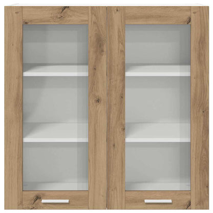 Závěsná Skříňka Artisanový Dub 80 X 31 X 80 Cm Kompozitní Dřevo