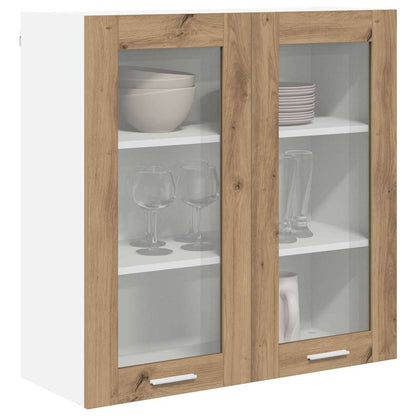 Závěsná Skříňka Artisanový Dub 80 X 31 X 80 Cm Kompozitní Dřevo
