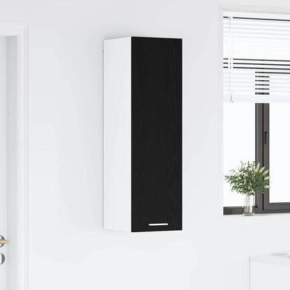 Závěsná Skříňka Černý Dub 30 X 31 X 100 Cm Kompozitní Dřevo
