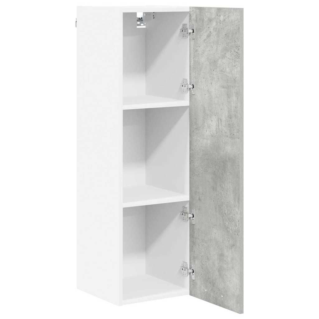 Závěsná Skříňka Betonově Šedá 30 X 31 X 100 Cm Kompozitní Dřevo