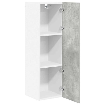 Závěsná Skříňka Betonově Šedá 30 X 31 X 100 Cm Kompozitní Dřevo