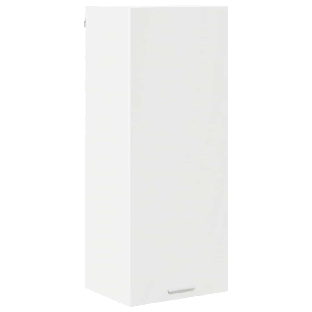 Závěsná Skříňka Bílá 40 X 31 X 100 Cm Kompozitní Dřevo