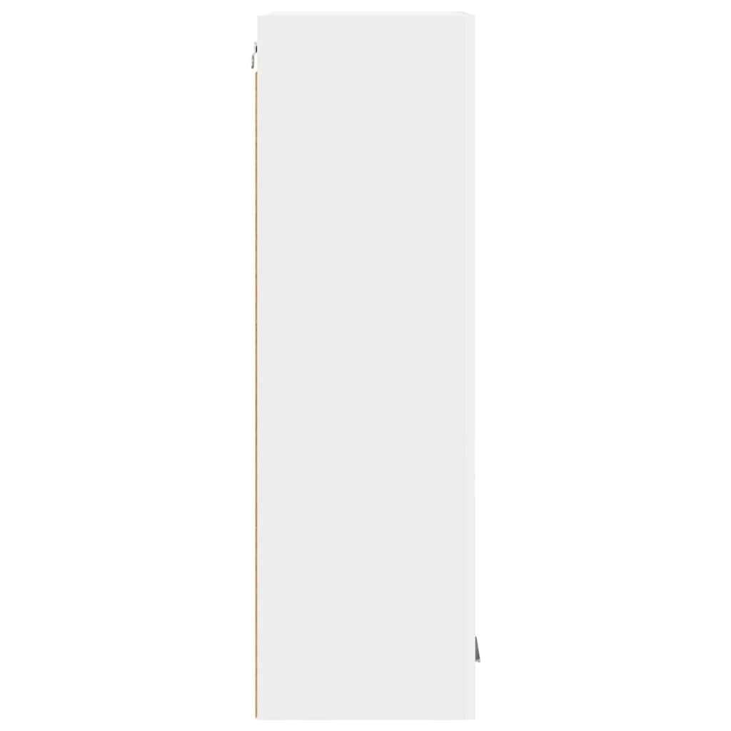 Závěsná Skříňka Bílá 40 X 31 X 100 Cm Kompozitní Dřevo