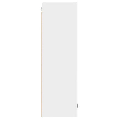 Závěsná Skříňka Bílá 40 X 31 X 100 Cm Kompozitní Dřevo