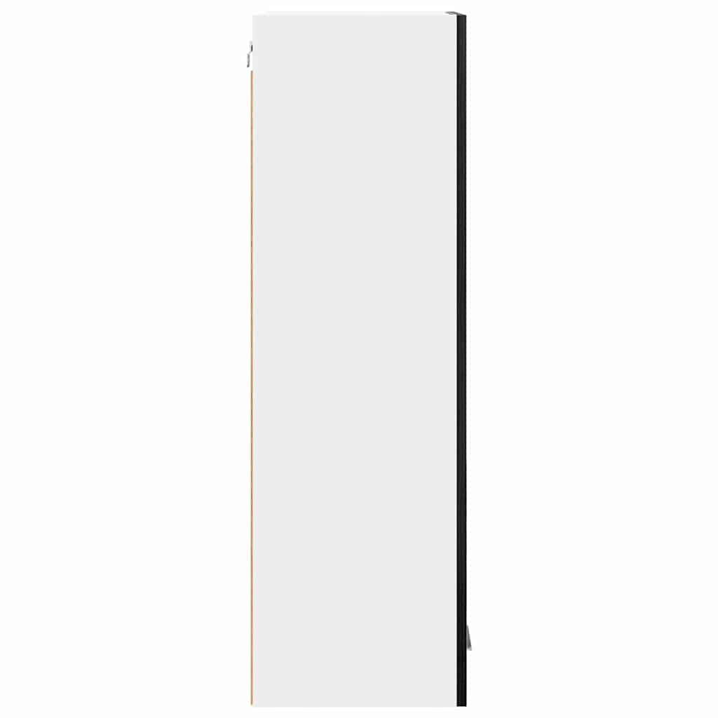 Závěsná Skříňka Černý Dub 40 X 31 X 100 Cm Kompozitní Dřevo