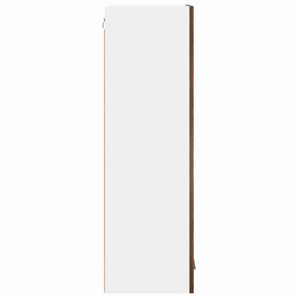 Závěsná Skříňka Kouřový Dub 40 X 31 X 100 Cm Kompozitní Dřevo