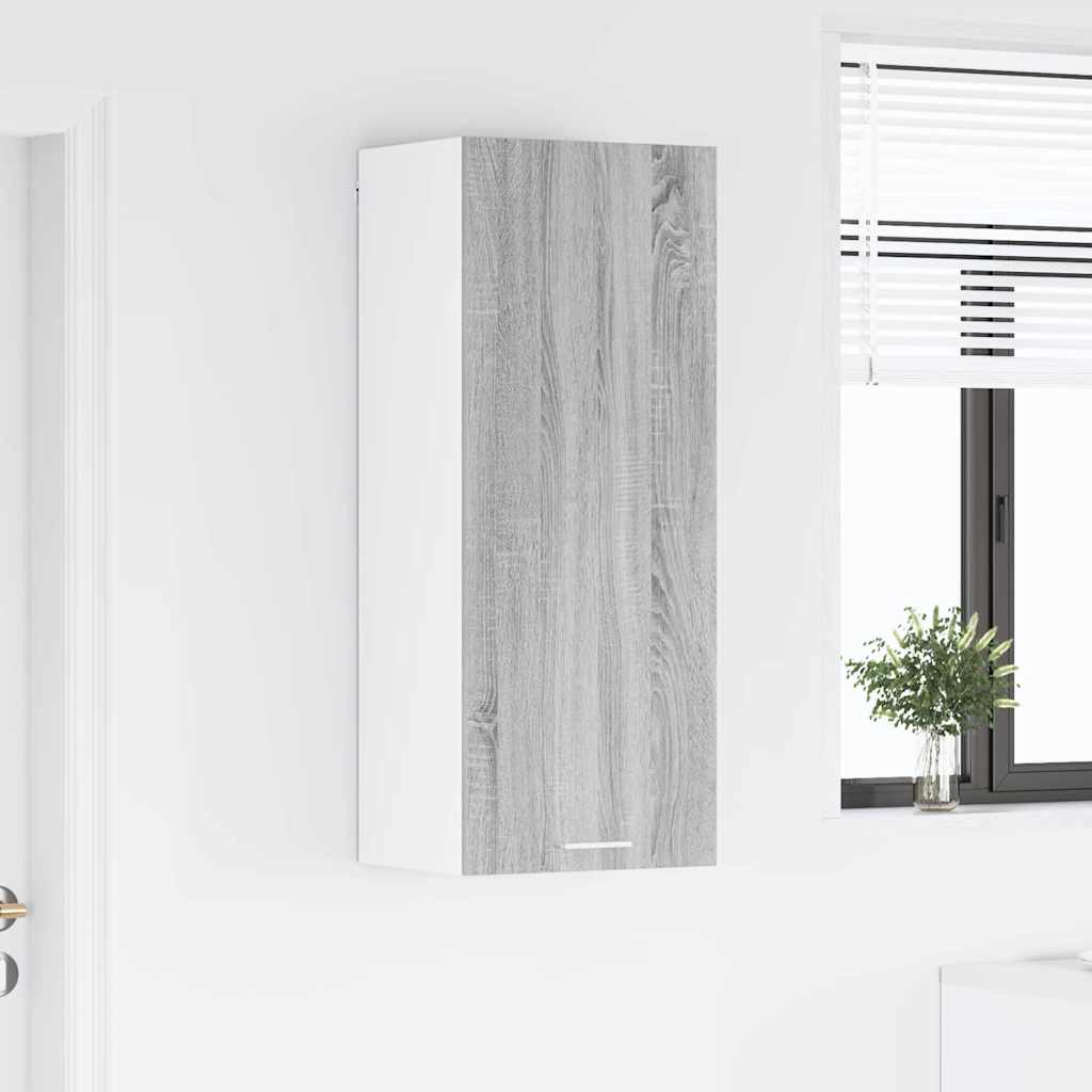 Závěsná Skříňka Šedá Sonoma 40 X 31 X 100 Cm Kompozitní Dřevo