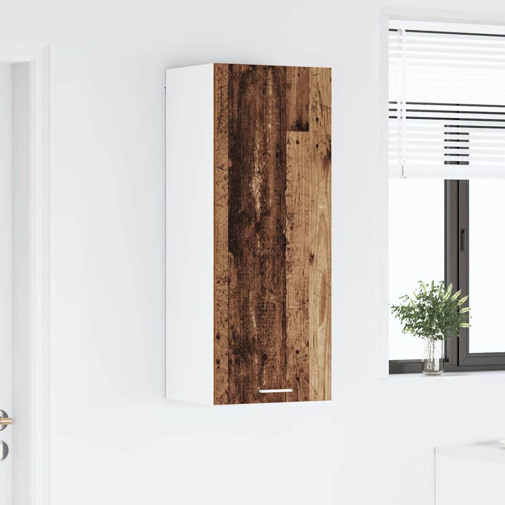 Závěsná Skříňka Staré Dřevo 40 X 31 X 100 Cm Kompozitní Dřevo
