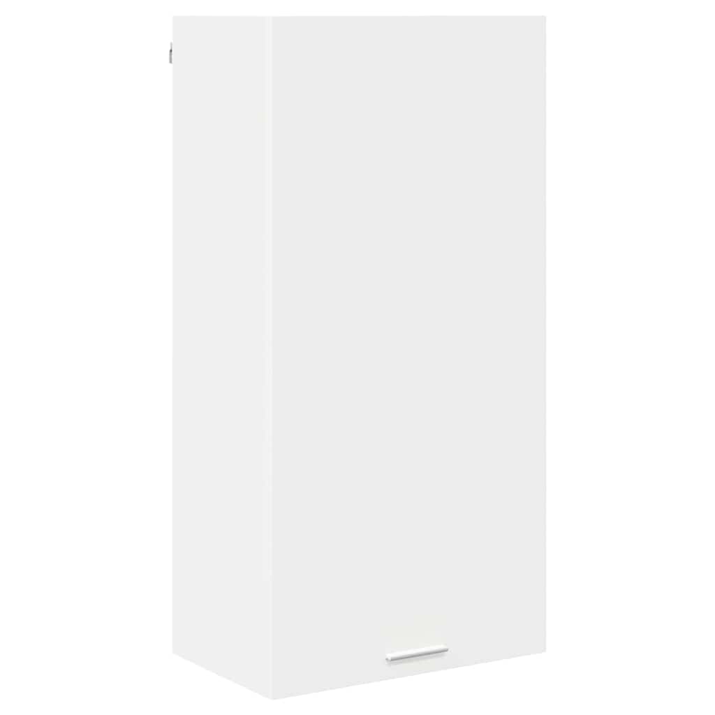 Závěsná Skříňka Bílá 50 X 31 X 100 Cm Kompozitní Dřevo